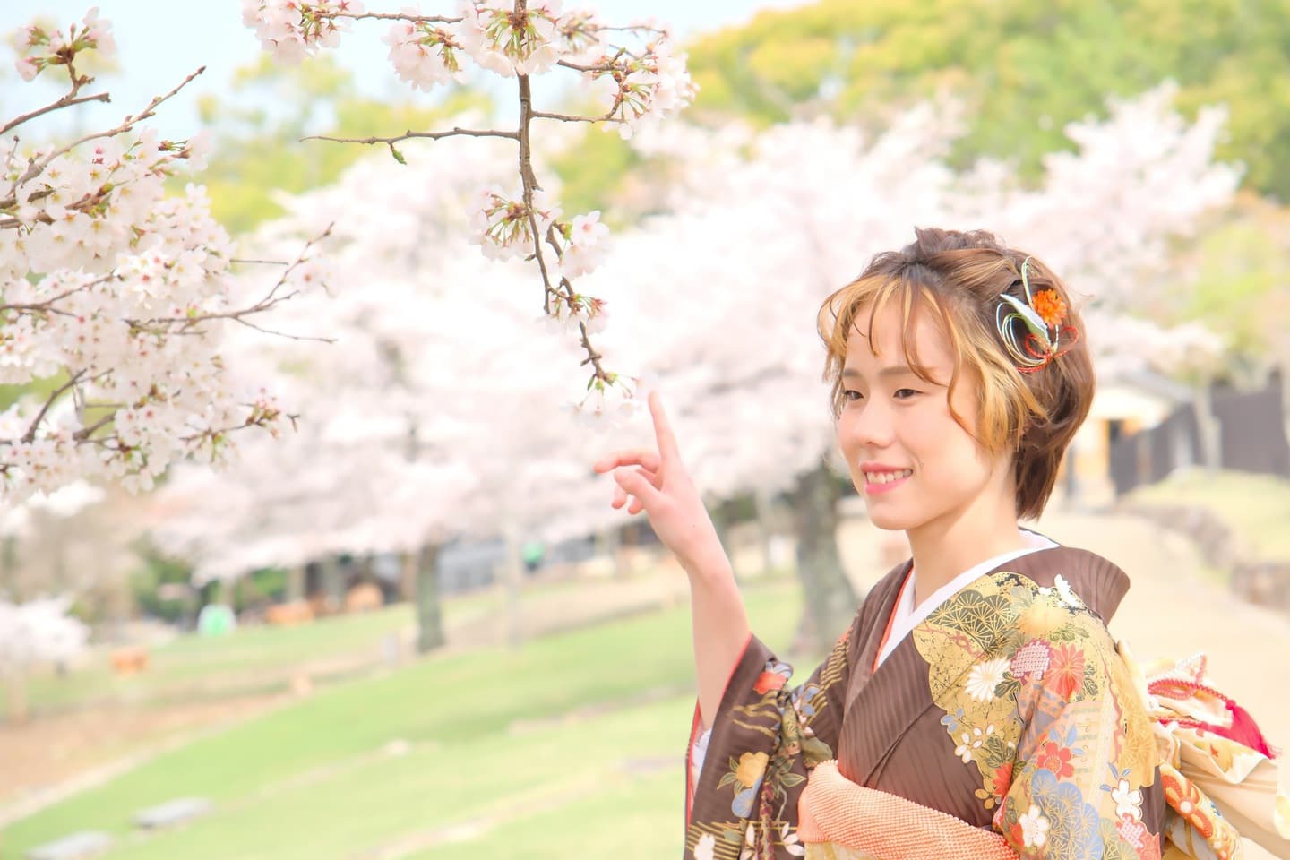 奈良での成人式前撮り写真