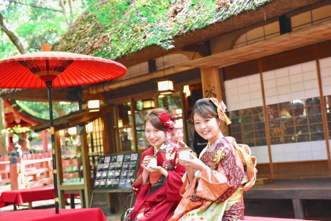 奈良での成人式前撮り写真