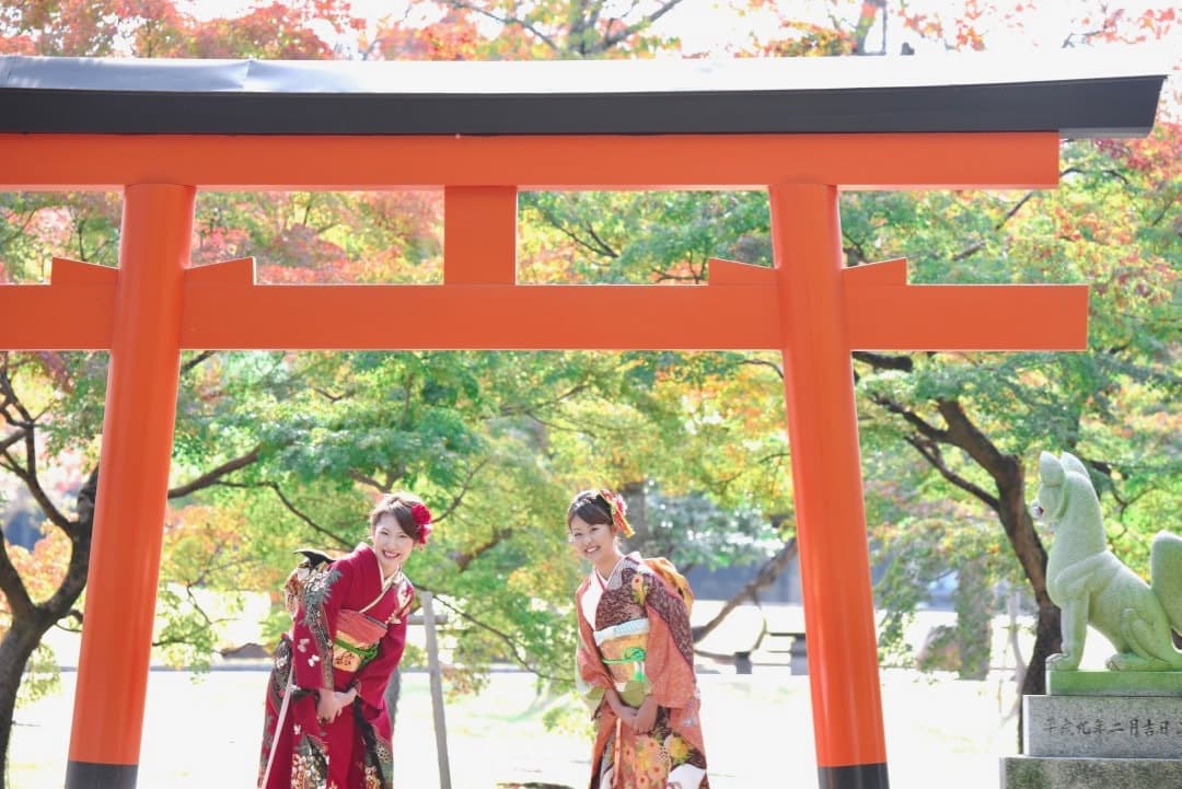 成人式の奈良での成人式前撮り写真撮りや後撮りの奈良でのロケーション写真