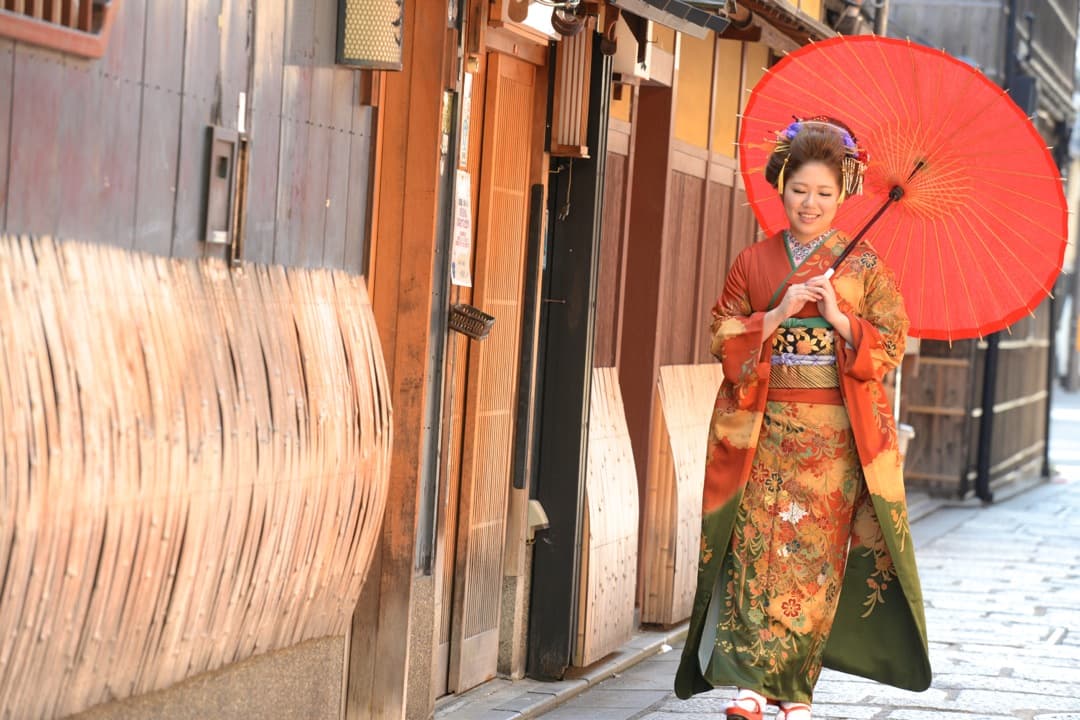 京都での成人式前撮り写真