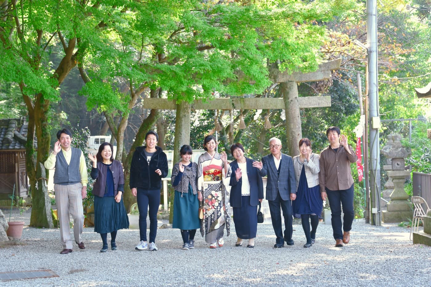 大阪での成人式前撮り写真