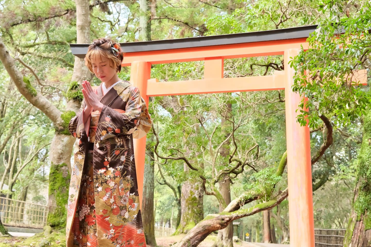奈良での成人式前撮り写真