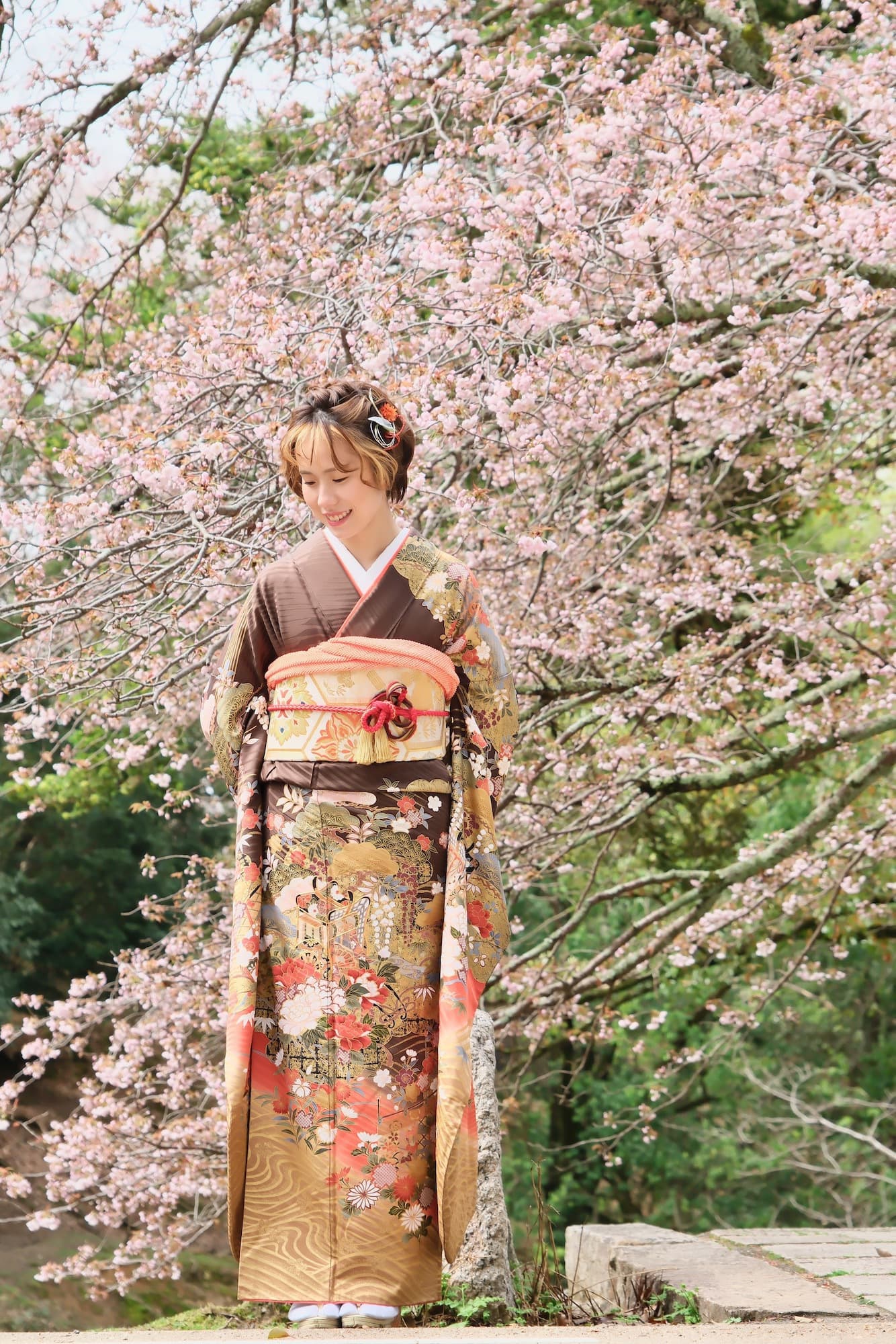 奈良での成人式前撮り写真