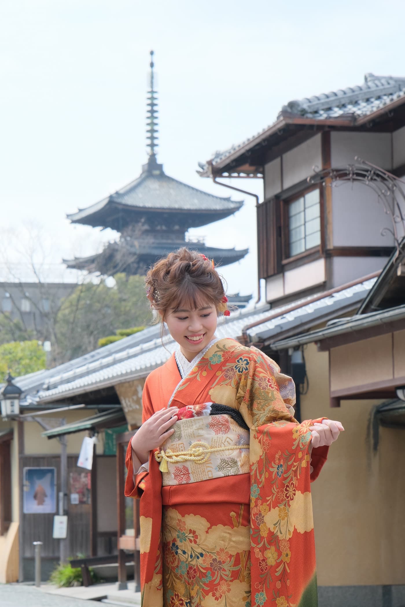 京都での成人式前撮り写真