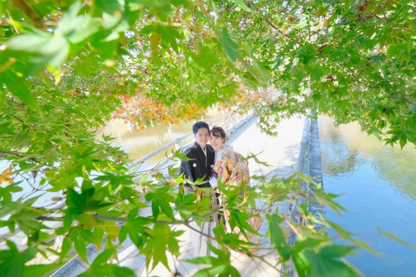 広角レンズの記念写真