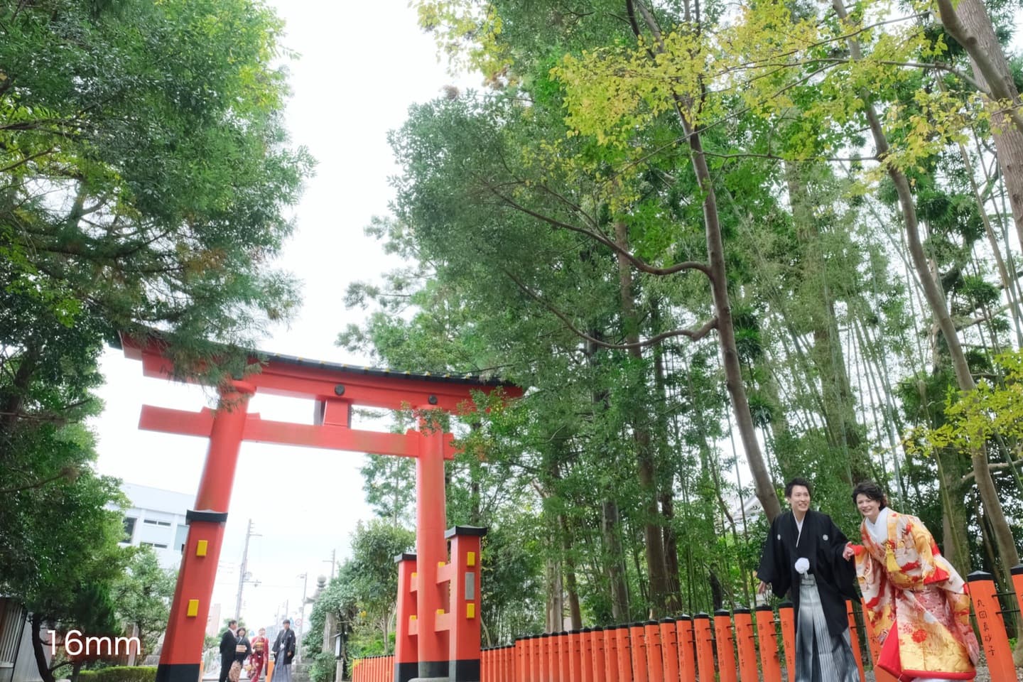 広角レンズの記念写真