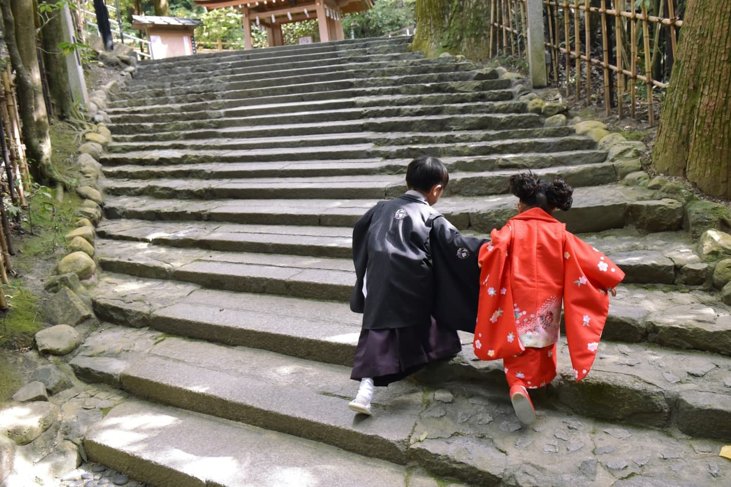 広角レンズの記念写真