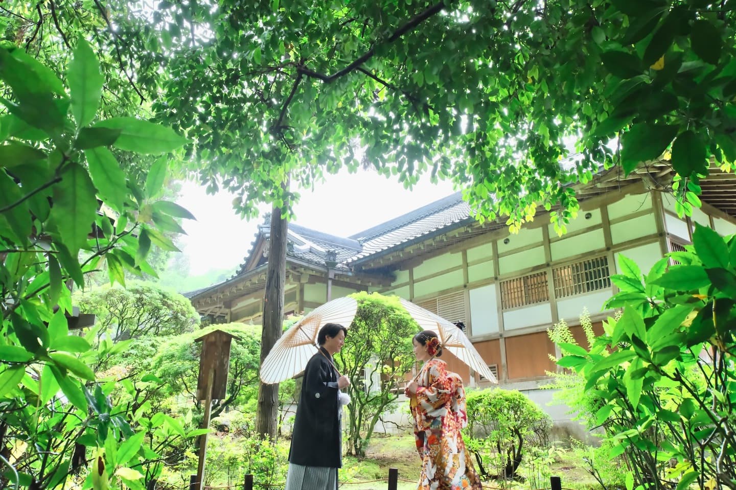 広角レンズの記念写真