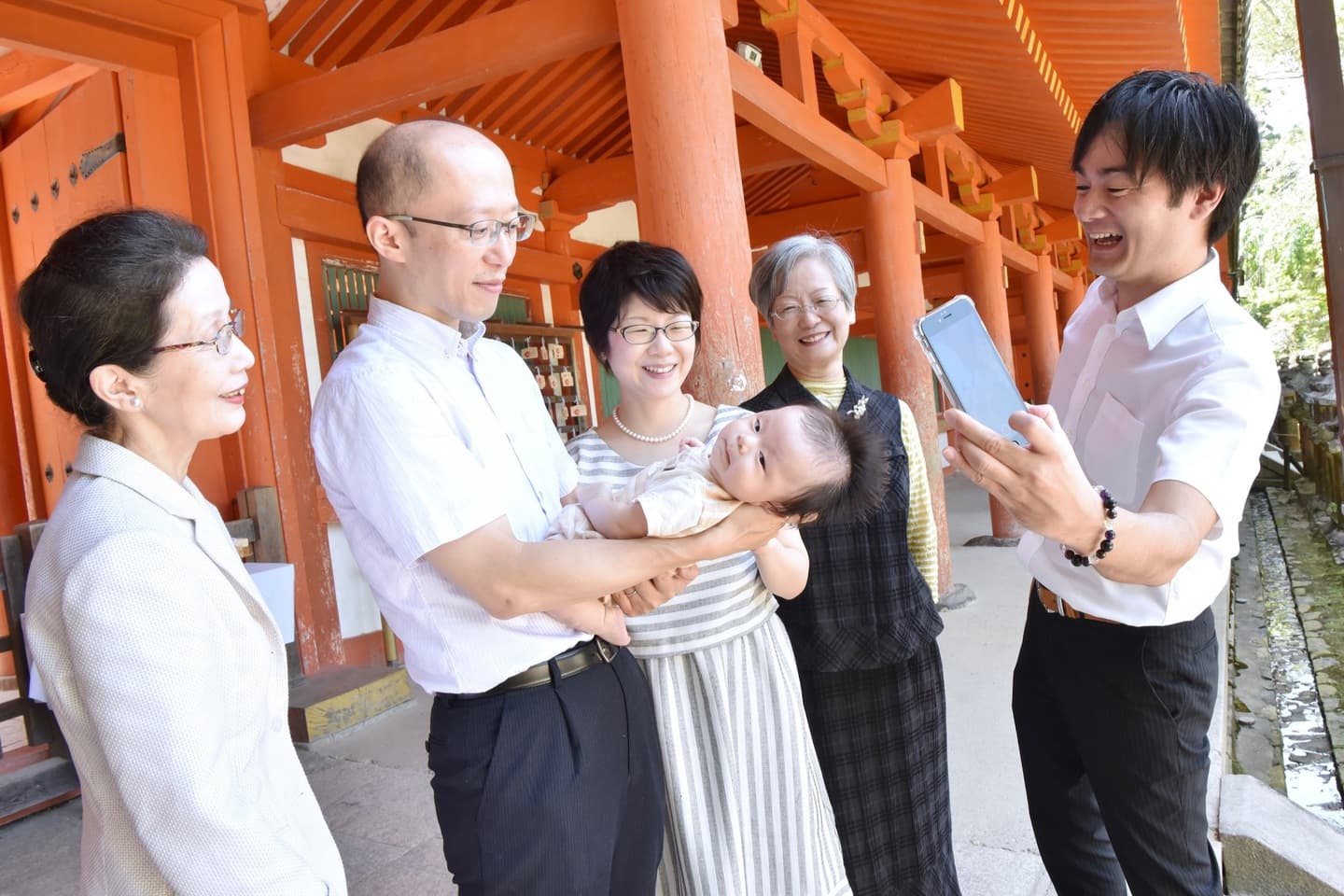 広角レンズの記念写真