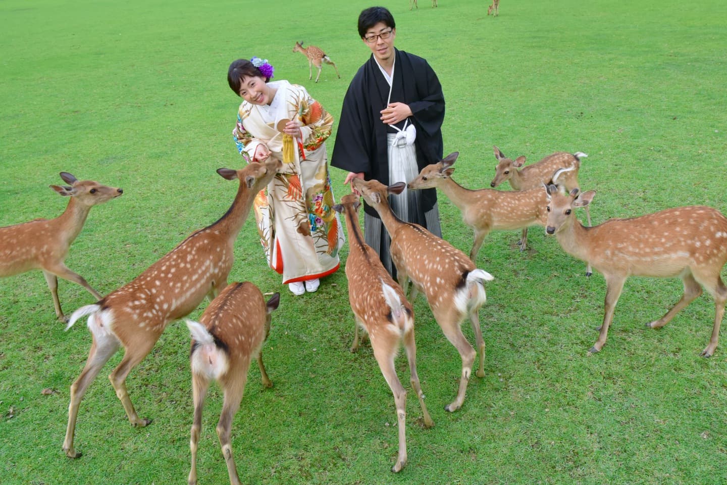 広角レンズの記念写真