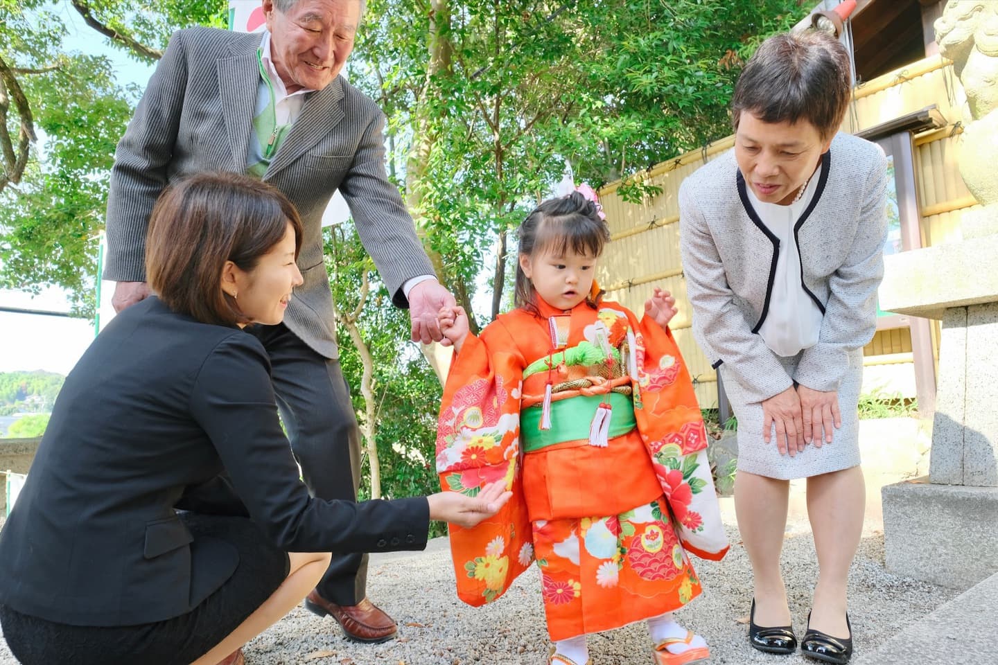 広角レンズの記念写真