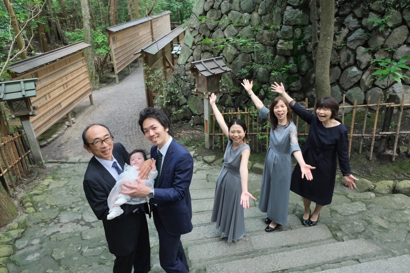 広角レンズの記念写真