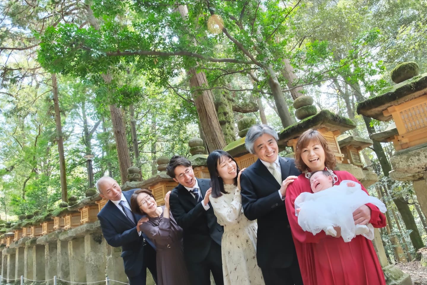広角レンズの記念写真