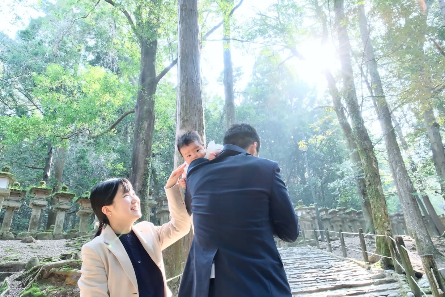 広角レンズの記念写真