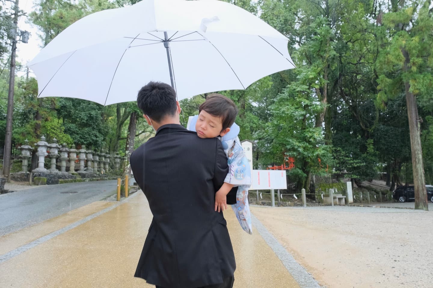 広角レンズの記念写真