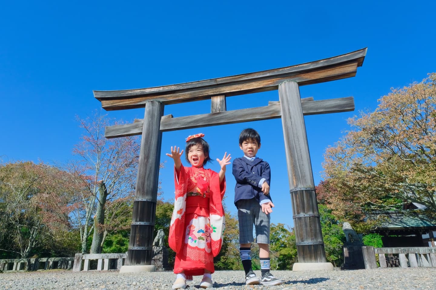 広角レンズの記念写真