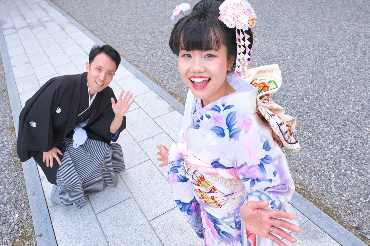 広角レンズの記念写真