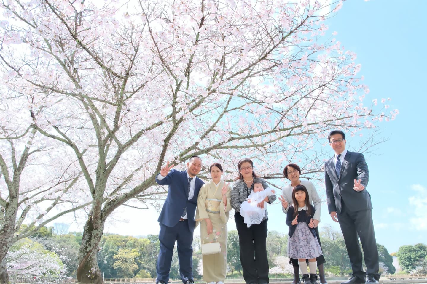 広角レンズの記念写真