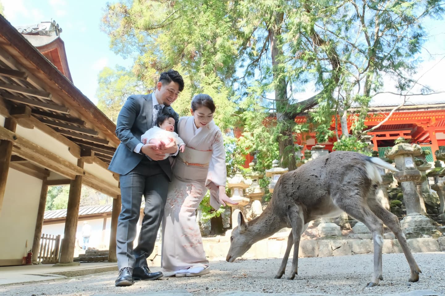 広角レンズの記念写真