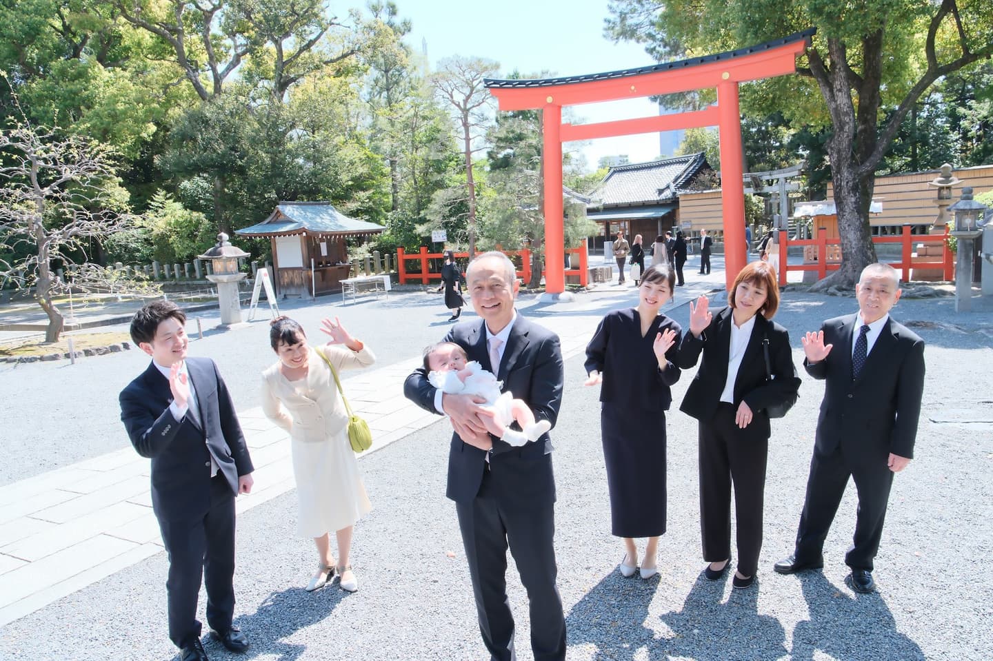 広角レンズの記念写真