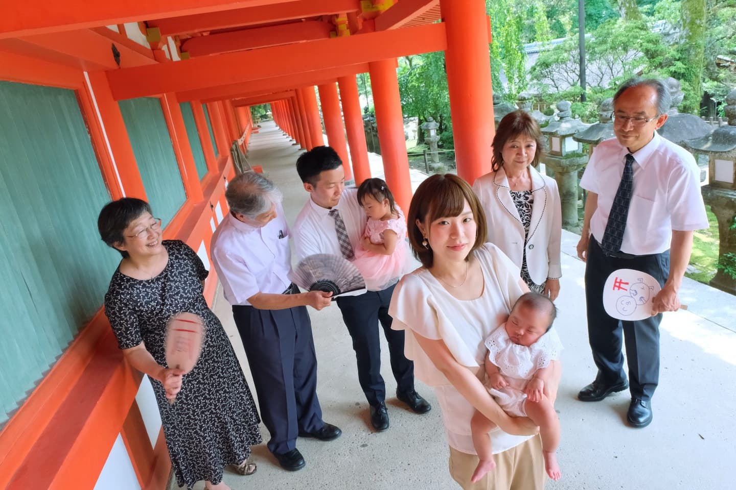 広角レンズの記念写真