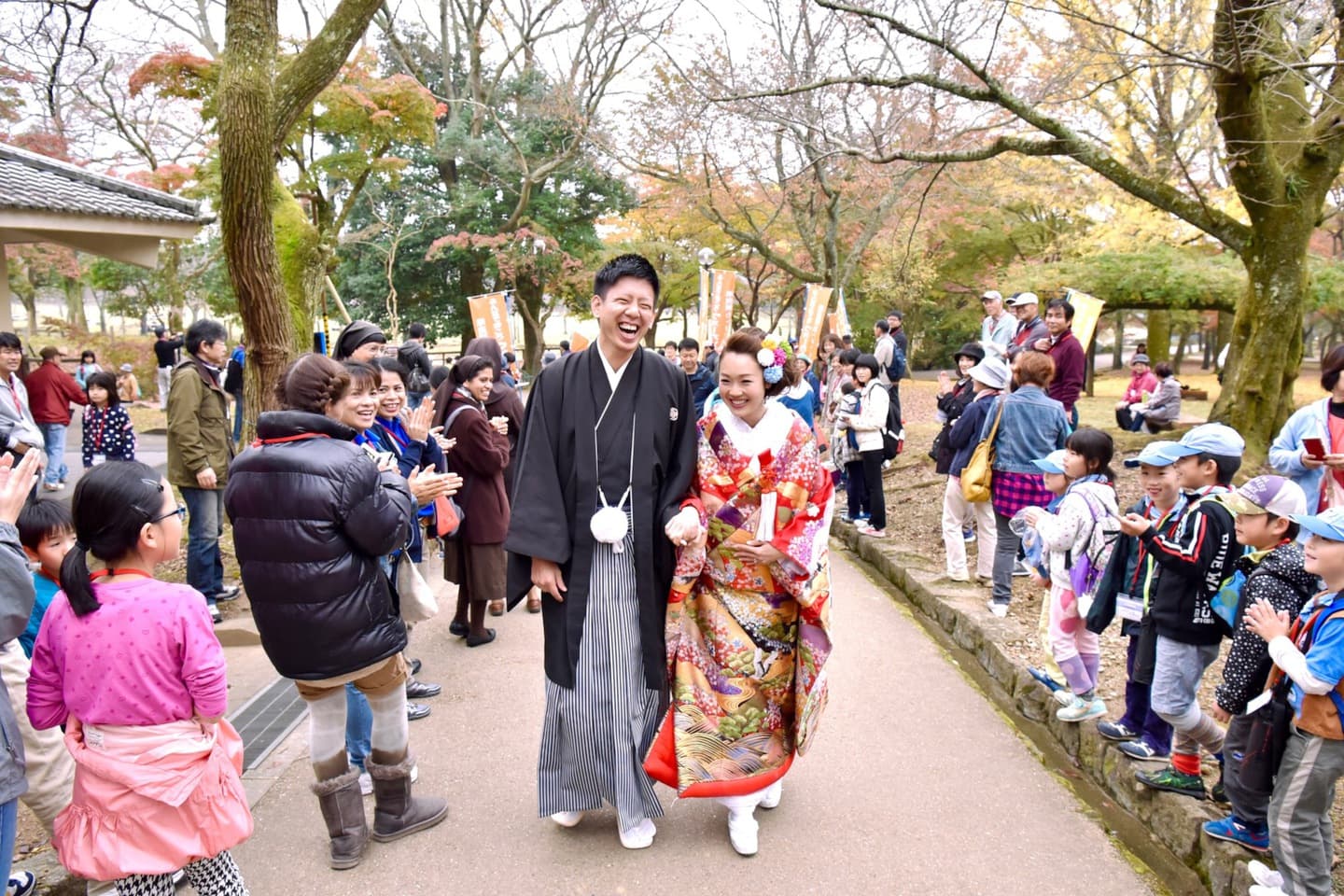 広角レンズの記念写真