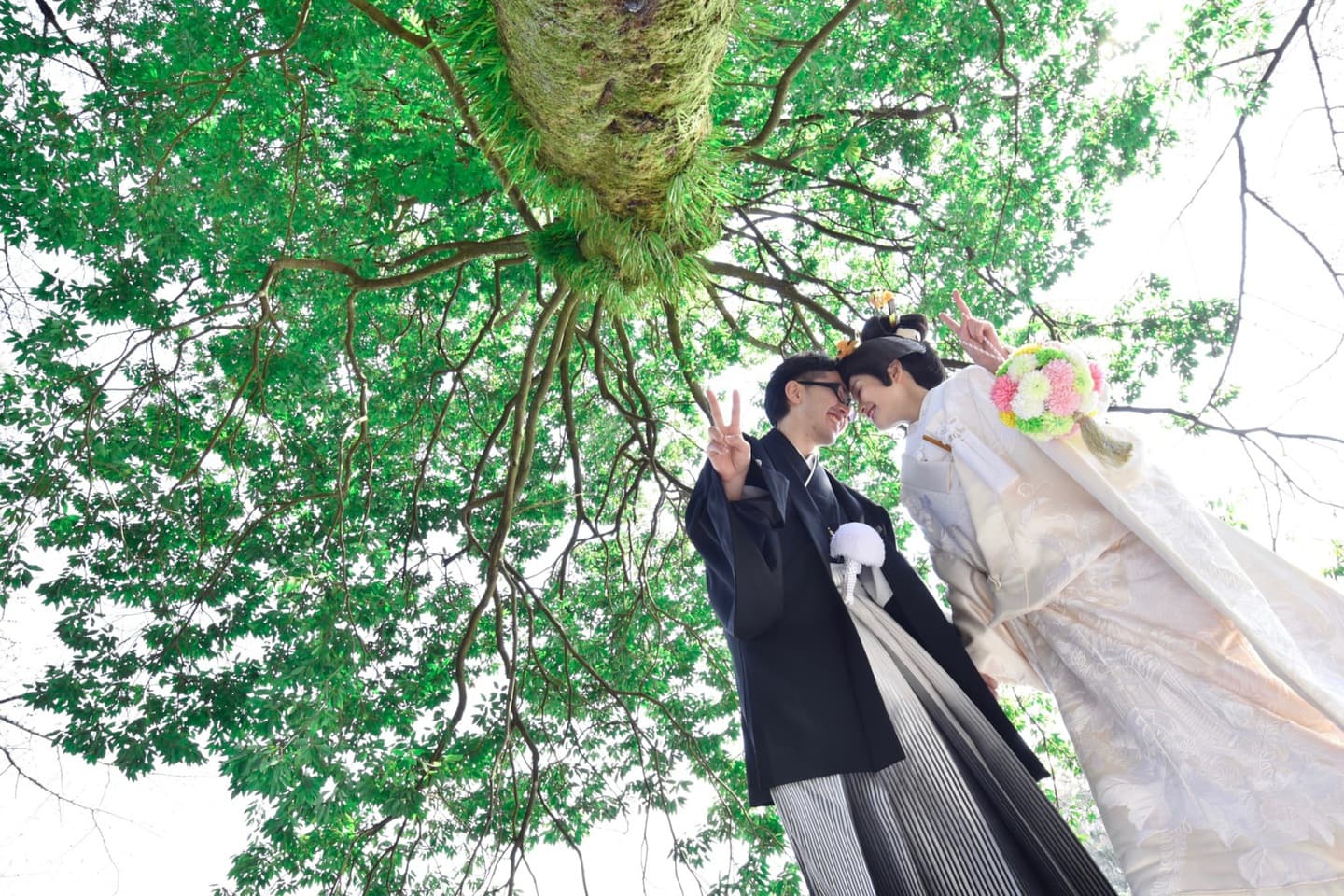 広角レンズの記念写真