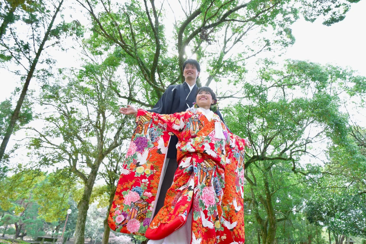 広角レンズの記念写真