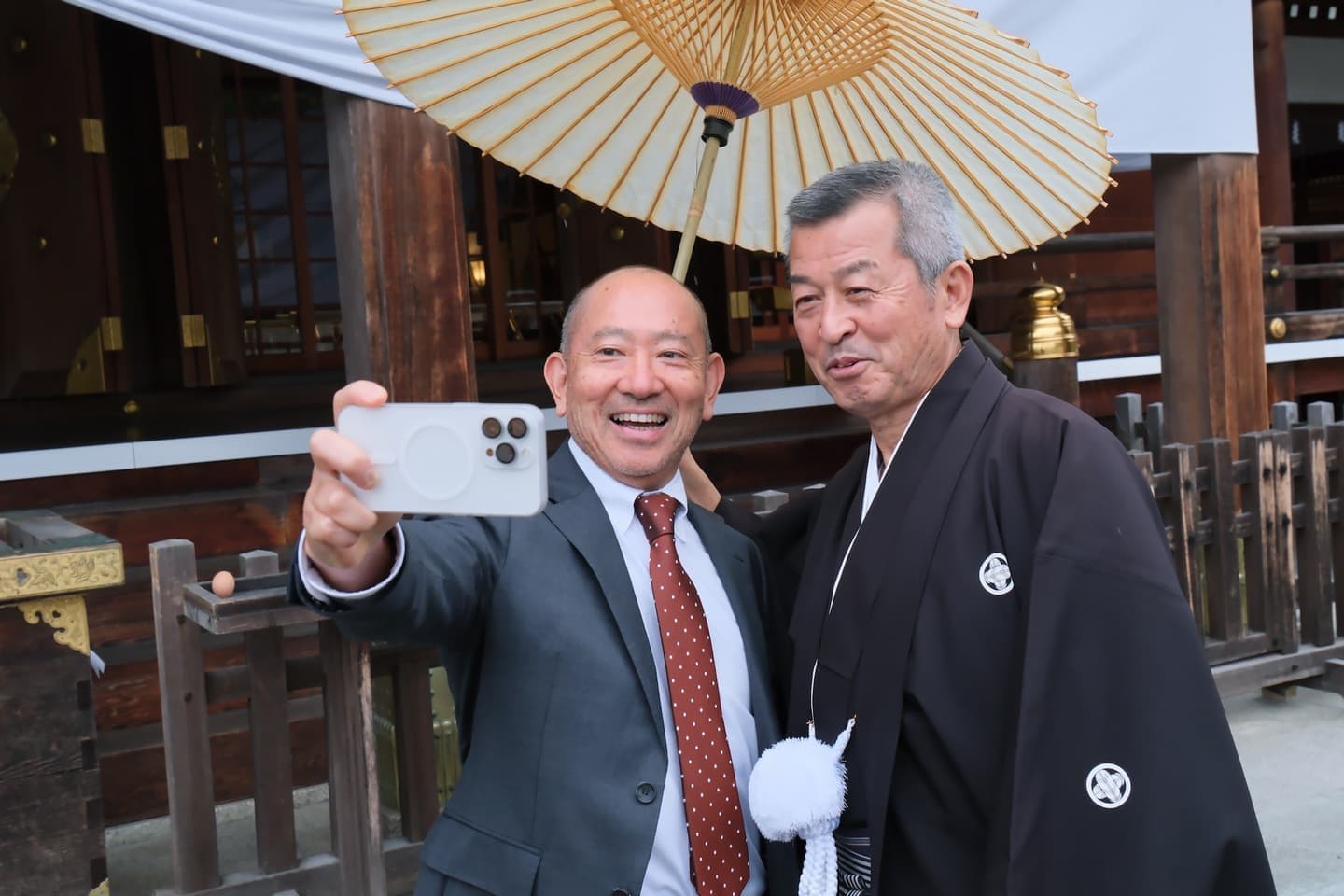 シニア世代の再婚で神社で和装の結婚式の花嫁