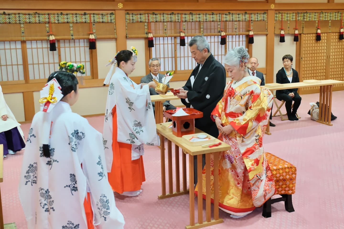 シニア世代の再婚で神社の結婚式