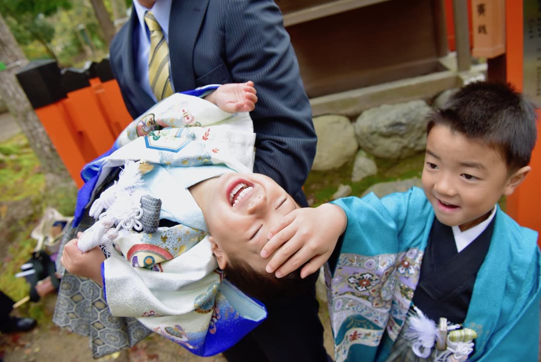 七五三の男の子２人の写真