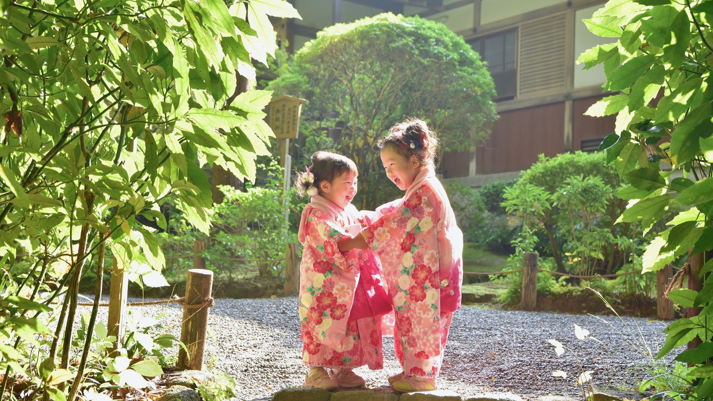 神社へ出張して着物で撮る七五三の写真