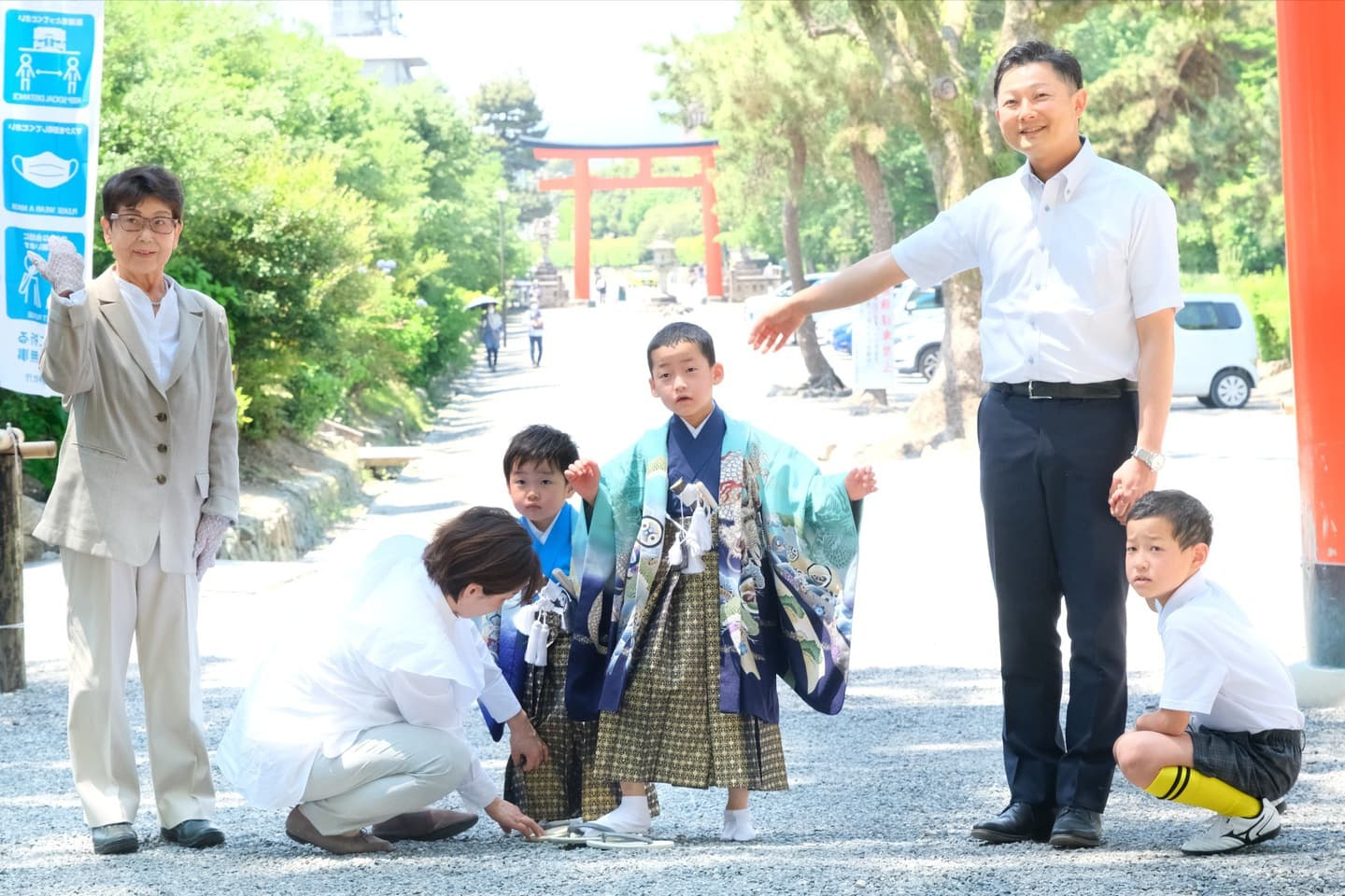 吉田神社で七五三の着物