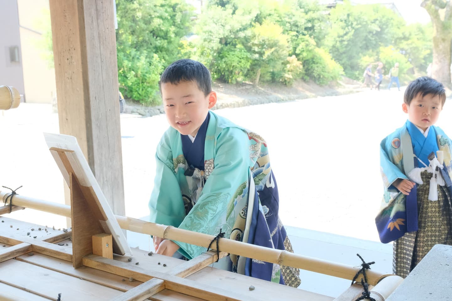 吉田神社で七五三の着物