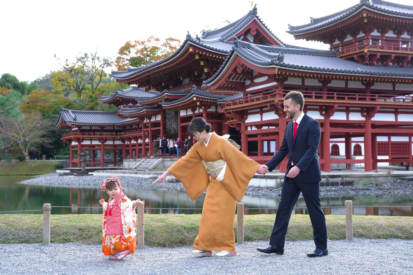 神社での七五三の写真