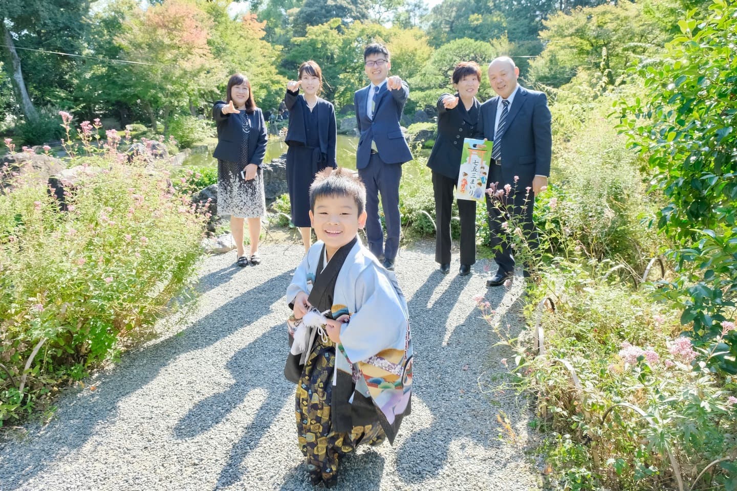 神社へ出張して着物で撮る七五三の写真