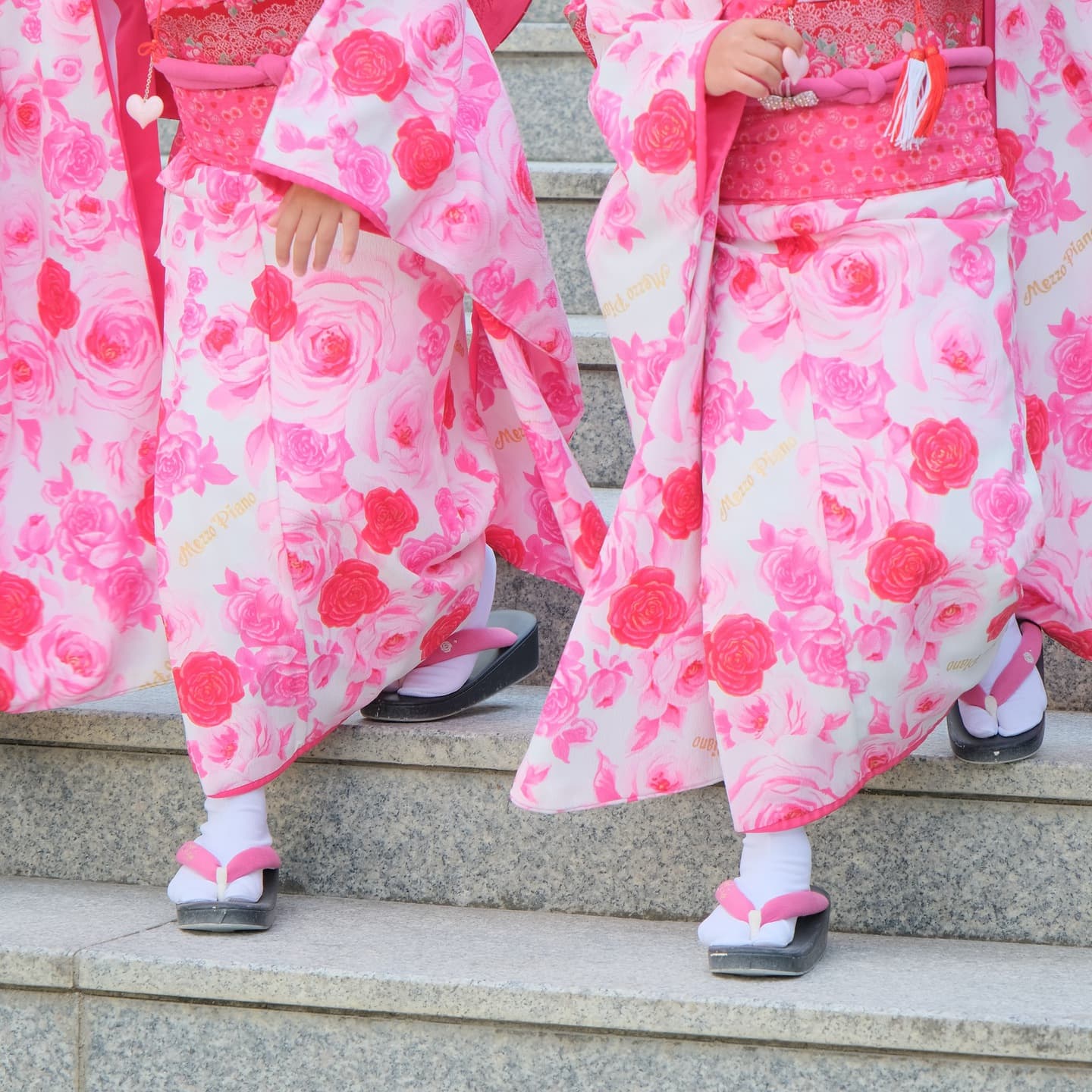 奈良の大神神社で七五三参りをした写真