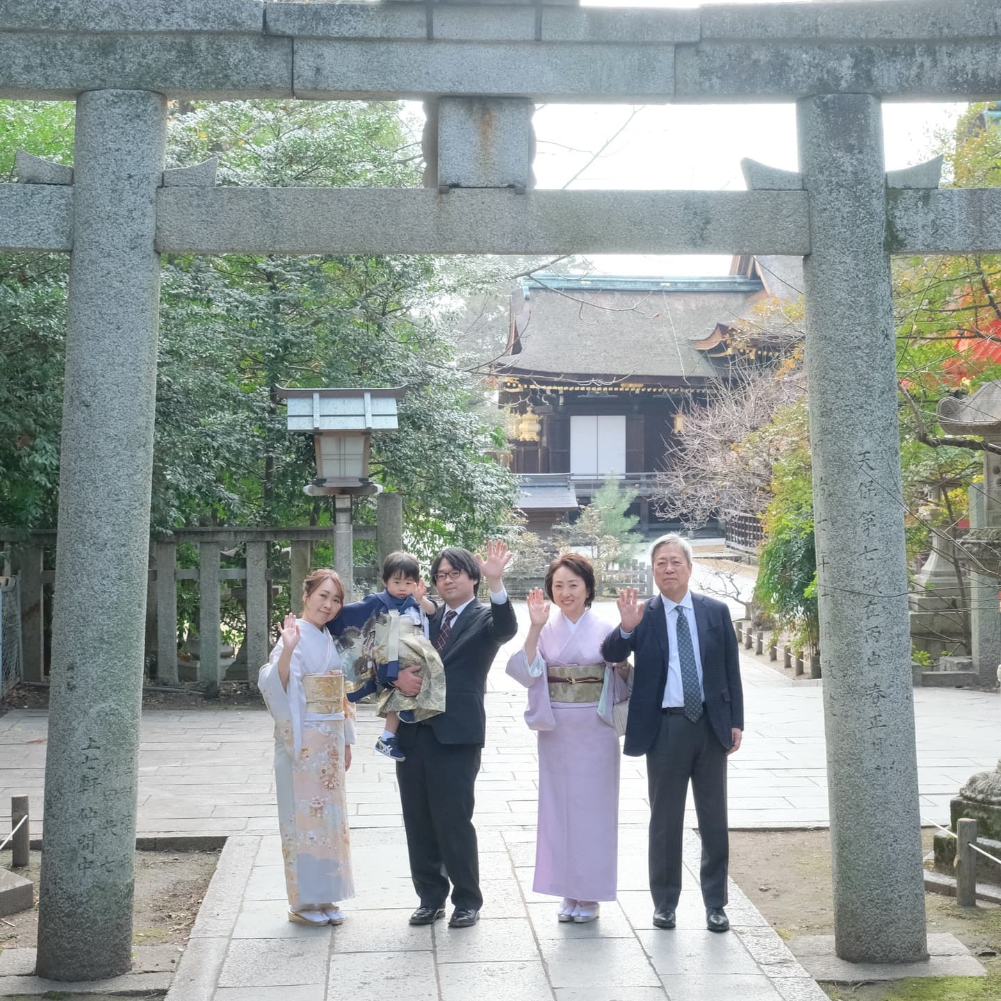 北野天満宮で七五三の着物