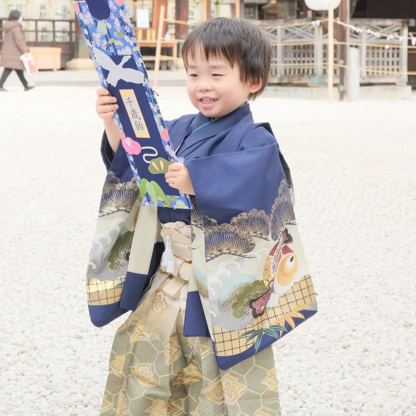 北野天満宮で七五三の着物