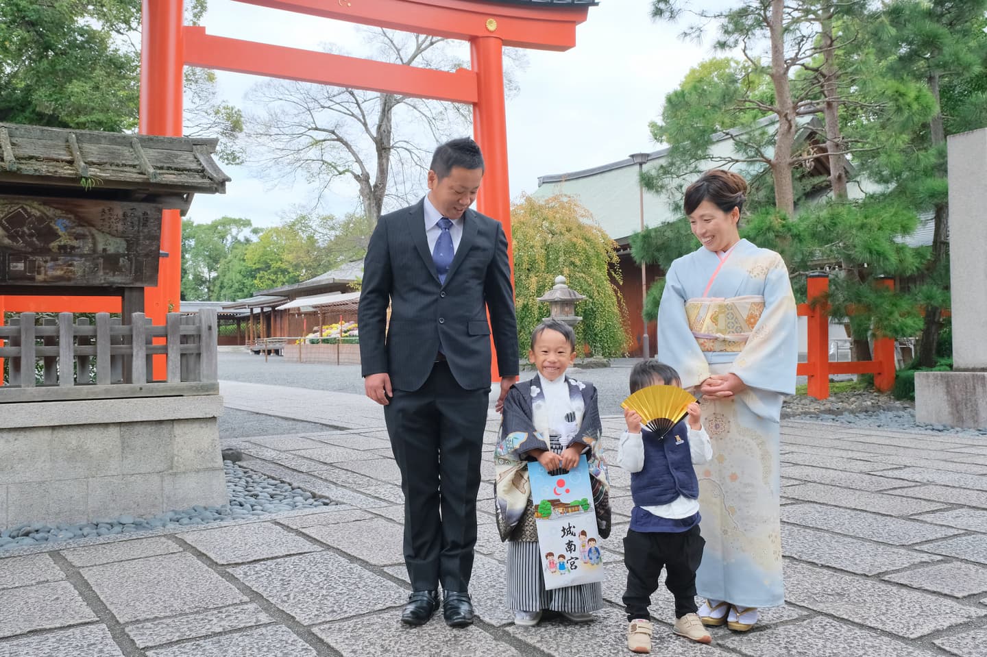 城南宮で七五三の写真