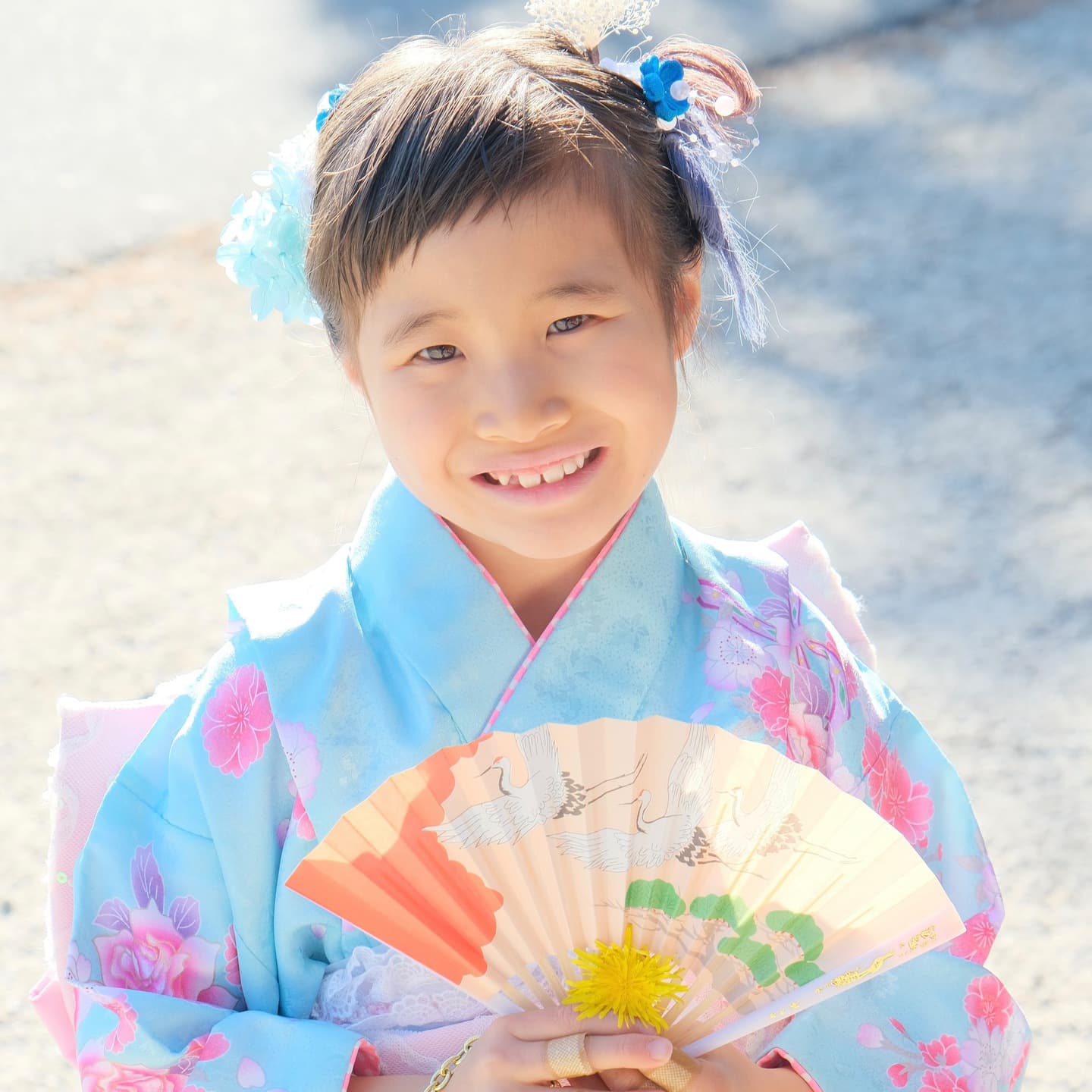 奈良の橿原神宮で七五三参りをした写真