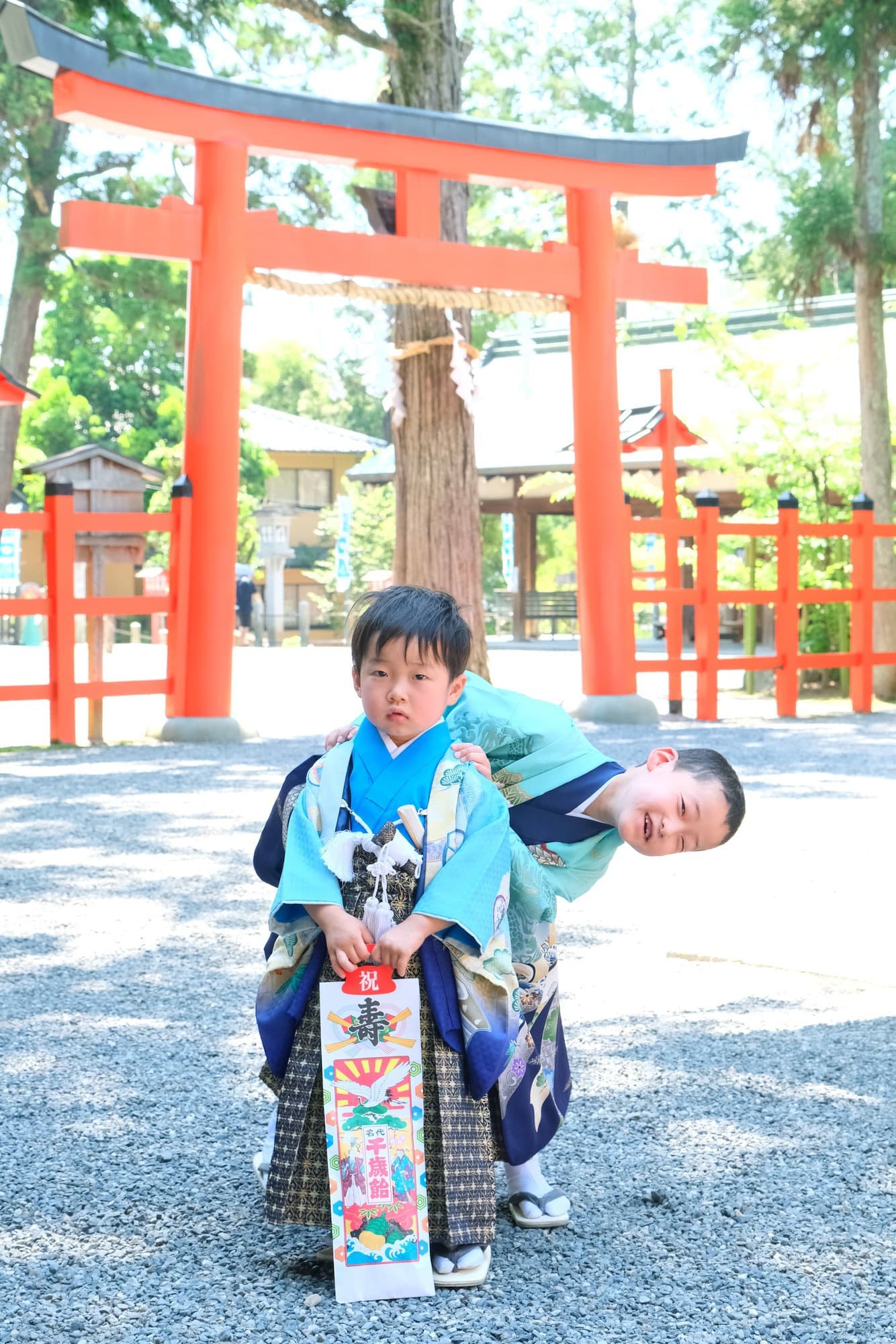 吉田神社で七五三の着物