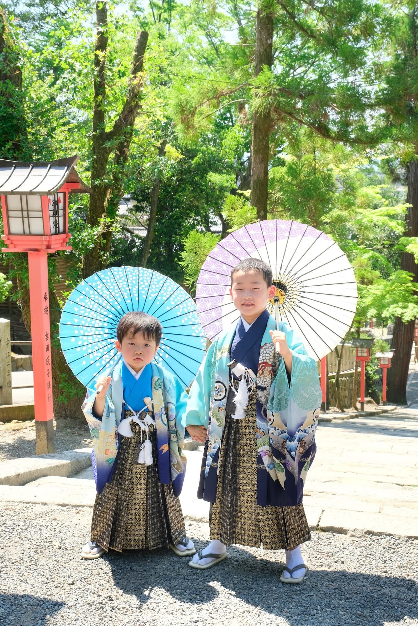 吉田神社で七五三の着物