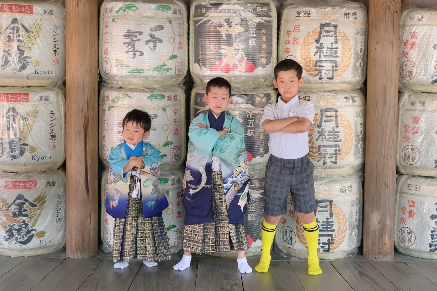 吉田神社で七五三の着物