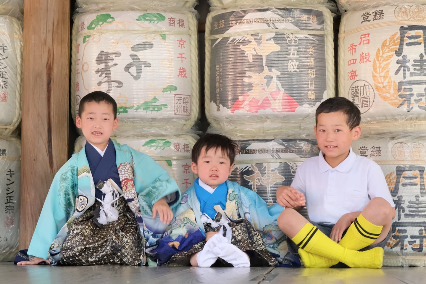 吉田神社で七五三の着物