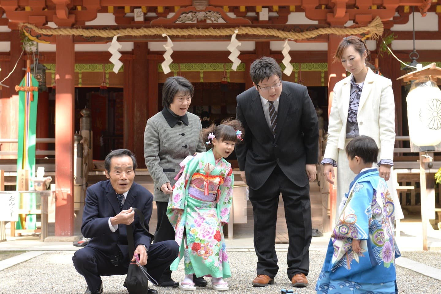 石上神宮で七五三の着物