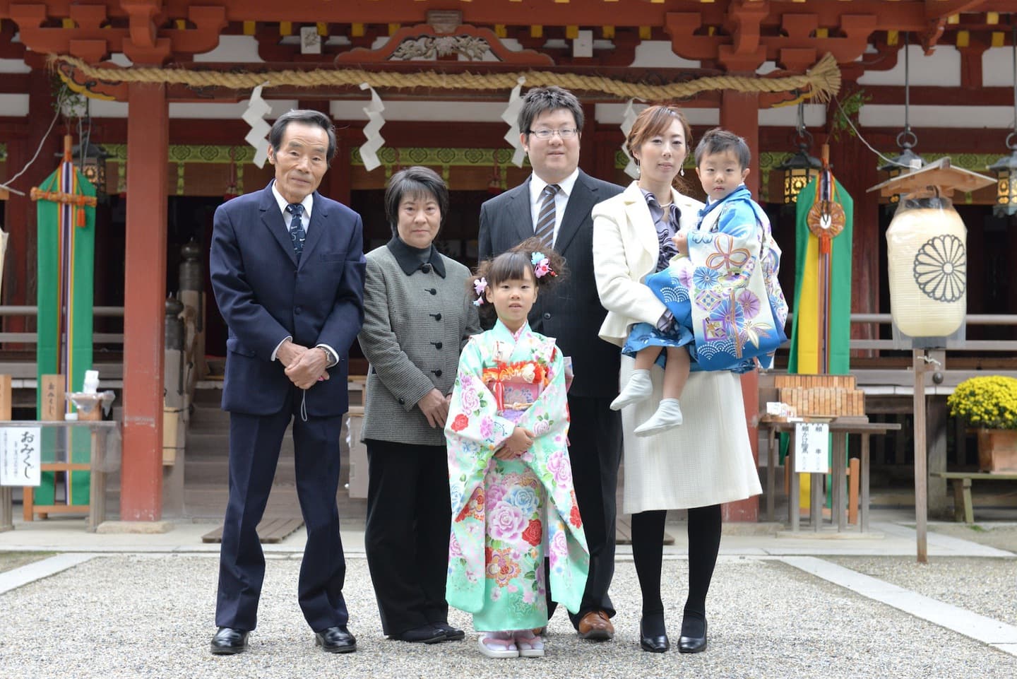 石上神宮で七五三の着物