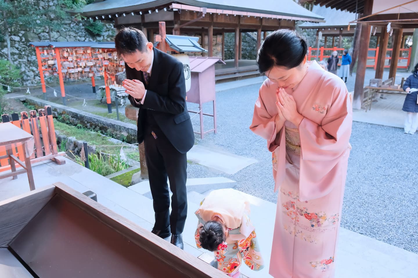 吉田神社で七五三の着物