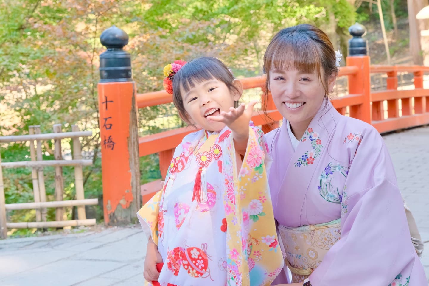 神社での七五三写真