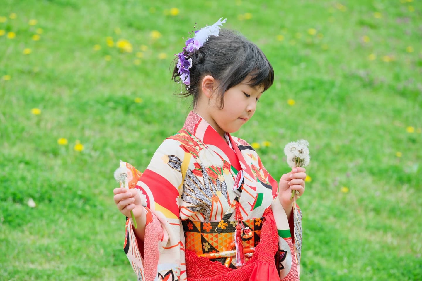 神社での七五三写真